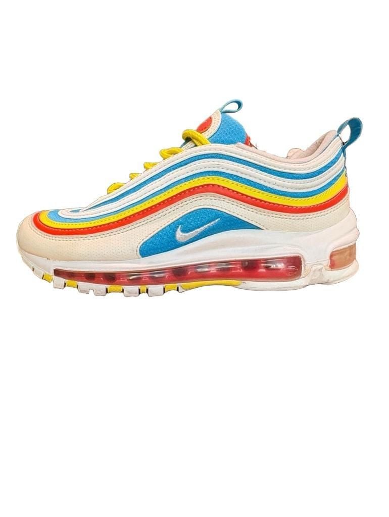 Nike Air Max 97 White Multicolor 5 youth/ 6.5 women 5