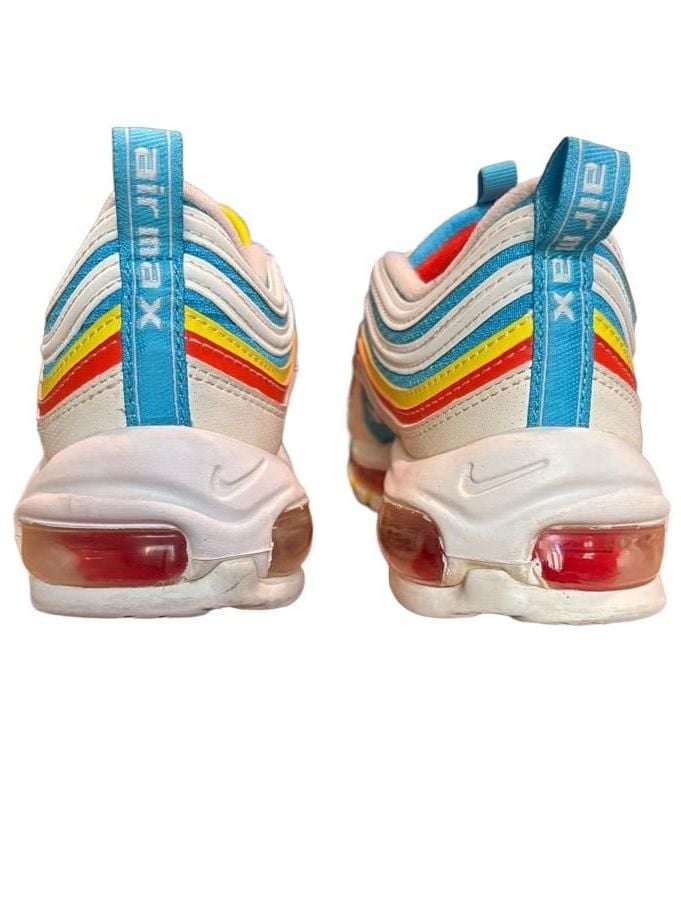 Nike Air Max 97 White Multicolor 5 youth/ 6.5 women 6