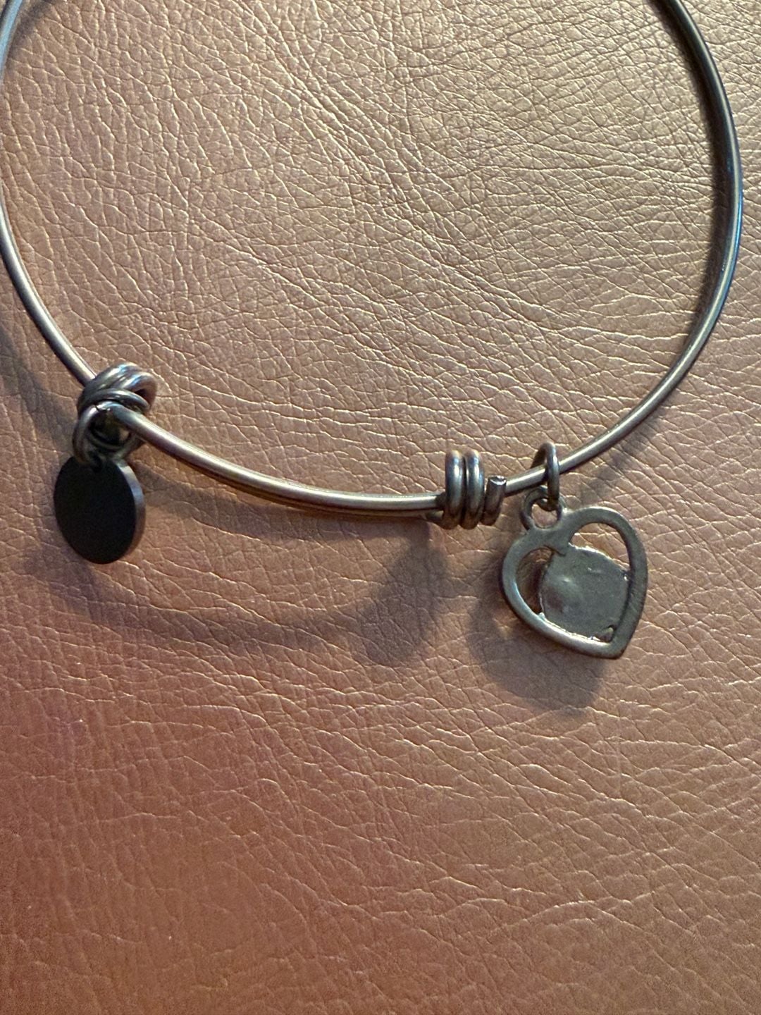 I AM ENOUGH Semicolon Symbol CHARM BRACELET Heart Vintage ..., 5