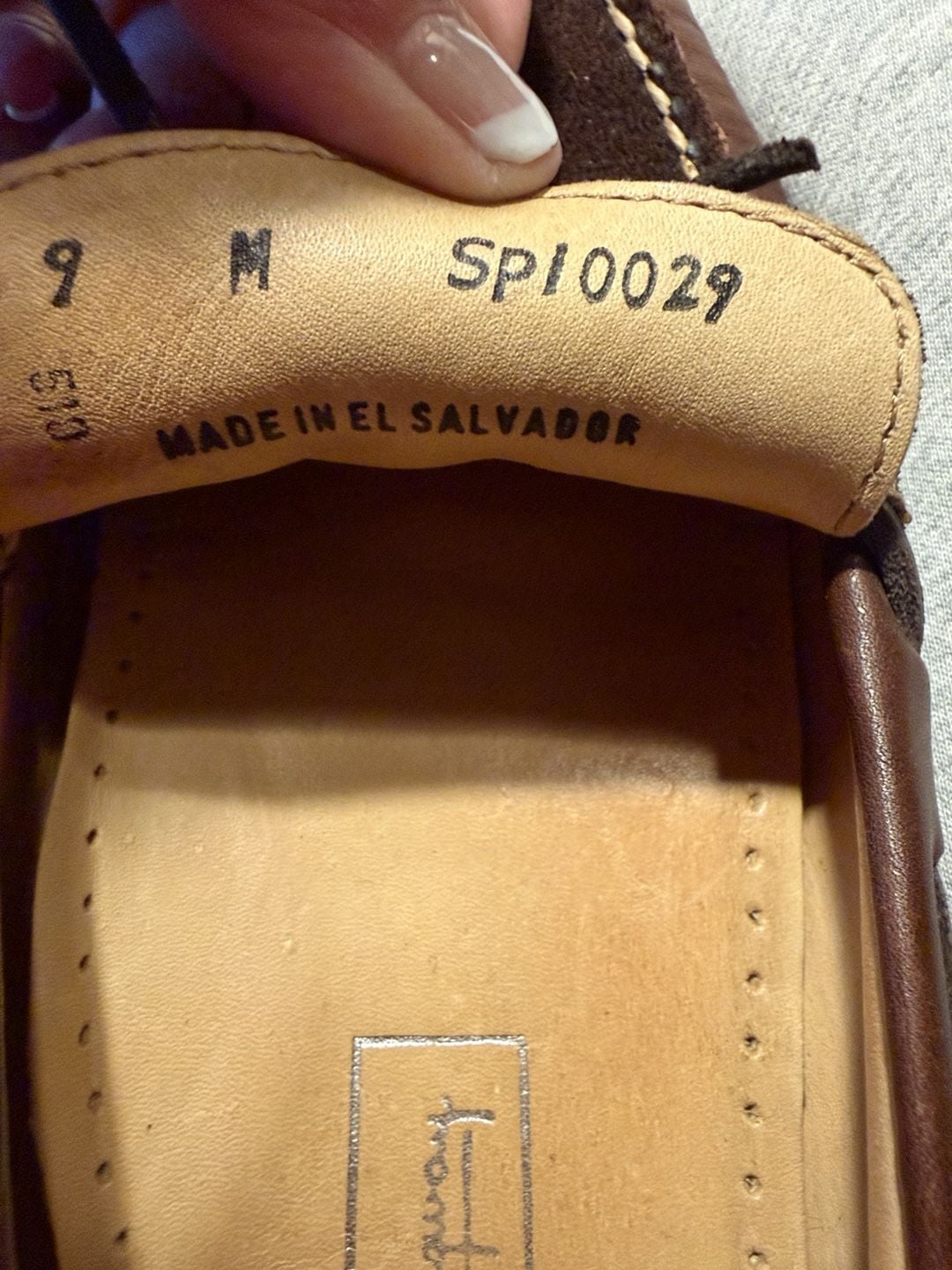 LUS 7 Ernest Hemingway Driving Loafers Size 9 M Brown Leather Suede 5