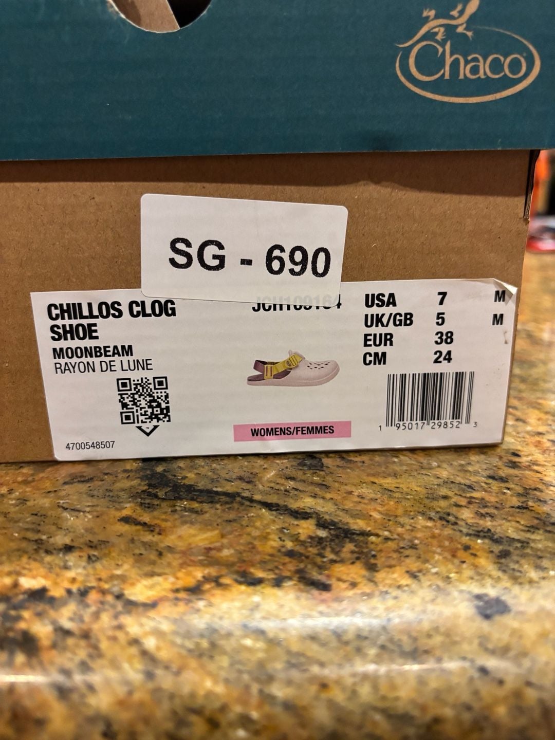 Chaco Chillos Clog Shoe Size 7 Moonbeam Women 11