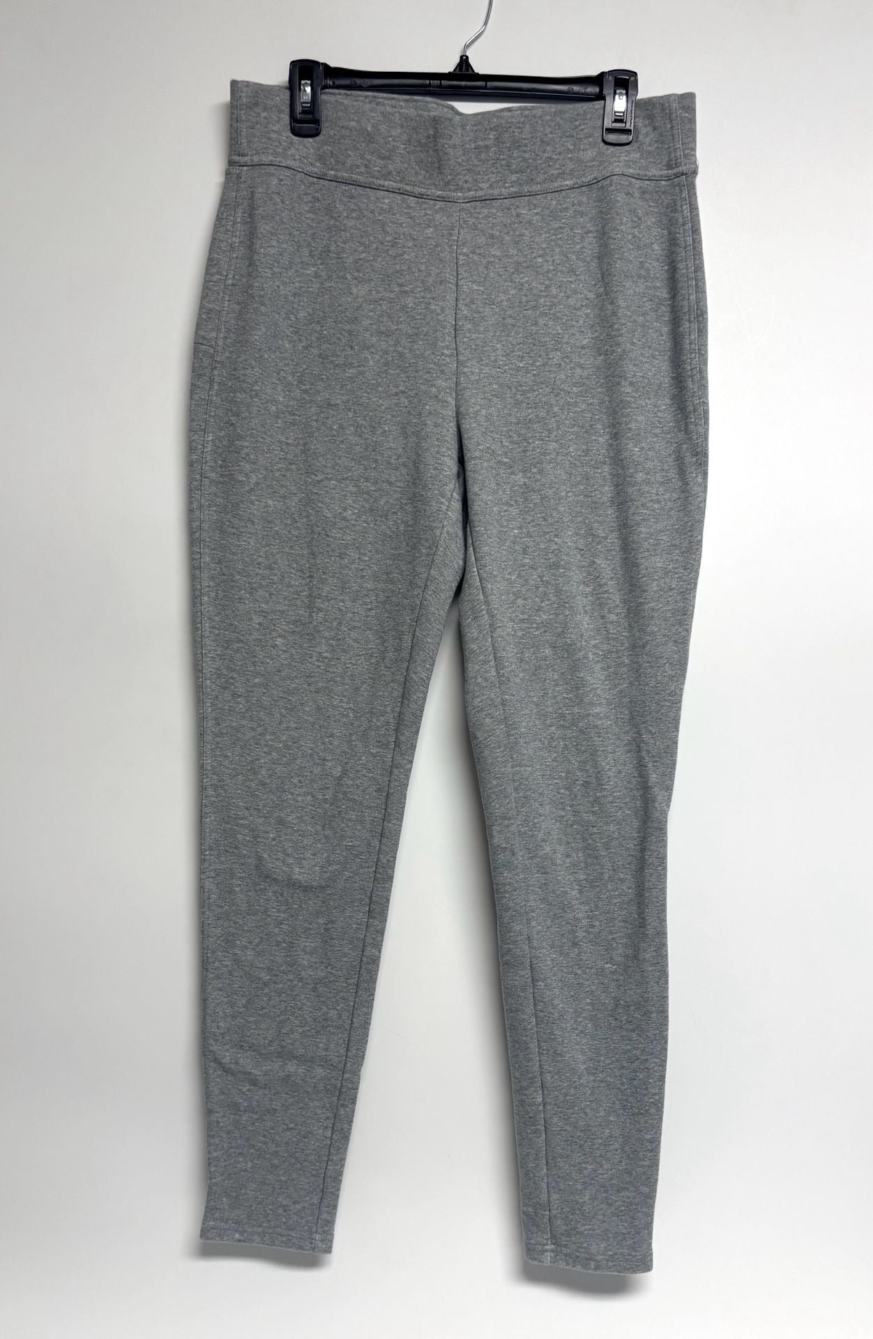 Lands' End Serious Sweats Pants Size Large Gray Cotton Blend 2