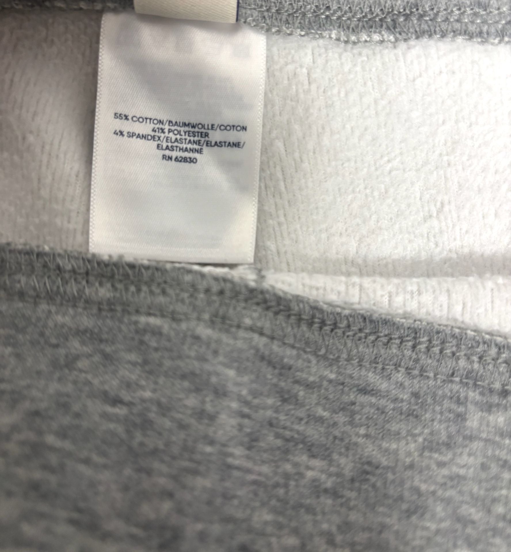 Lands' End Serious Sweats Pants Size Large Gray Cotton Blend 3