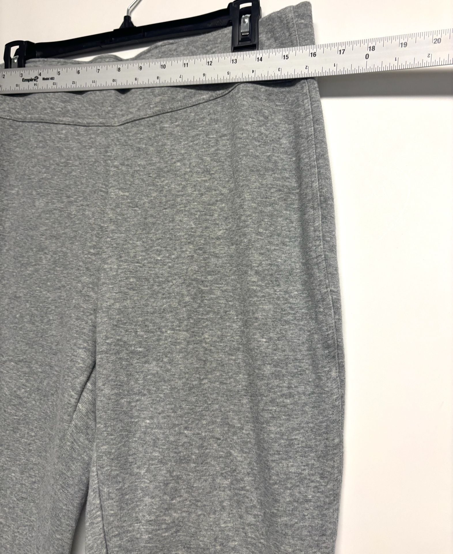 Lands' End Serious Sweats Pants Size Large Gray Cotton Blend 5