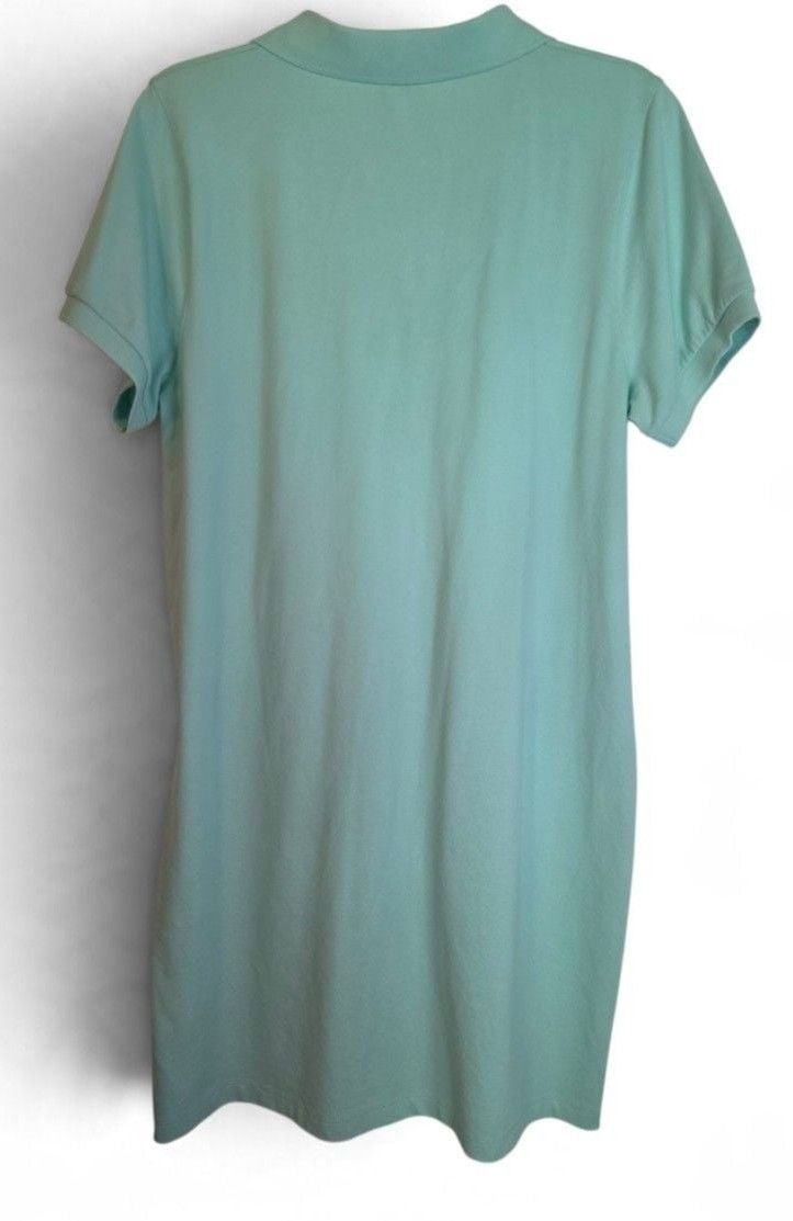 J.Crew Polo Dress Size L Mint Green Cotton Blend 4