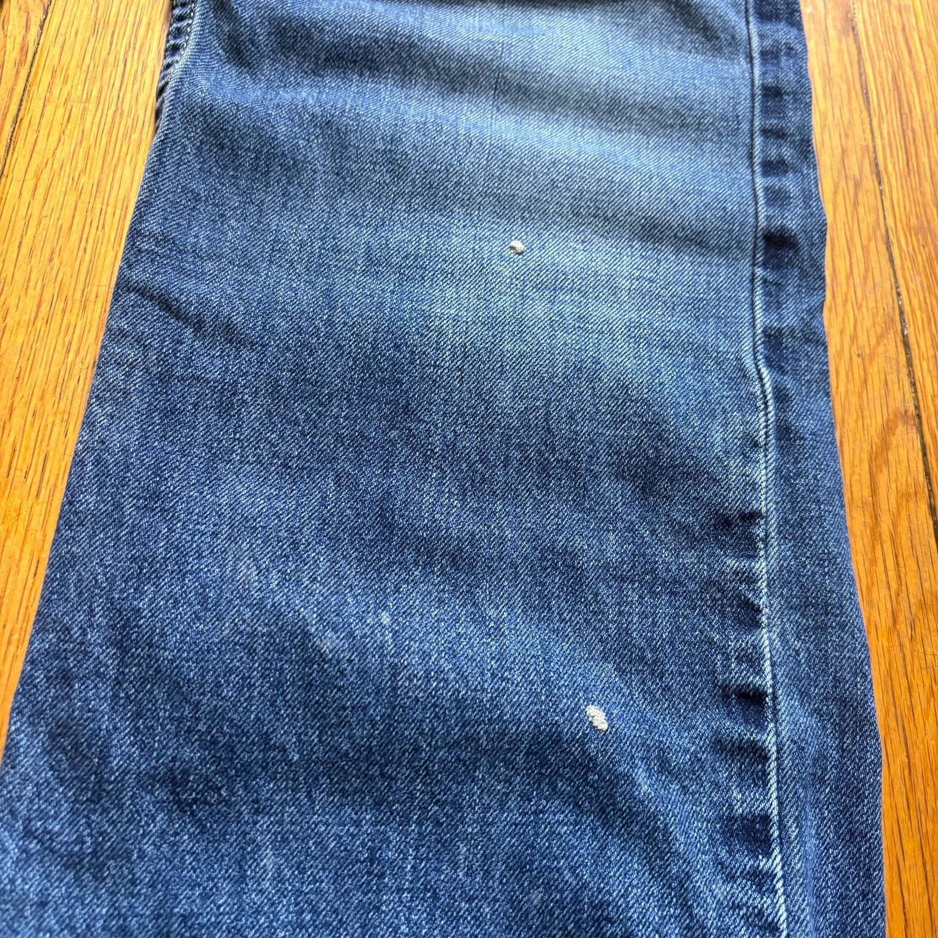 Hollister Bootcut Jeans 34x32 Blue Denim Boot Cut Distressed 5
