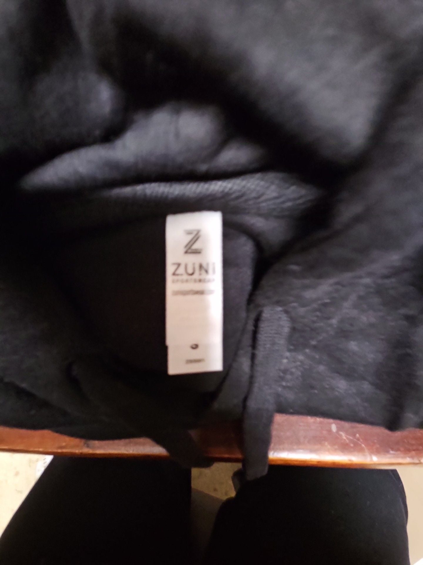 (576) Zuni Sportwear Skeleton Graphic Hoodie Size S Black 5