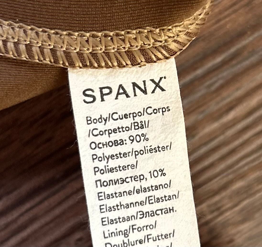 Spanx Faux Suede Leggings Size S Taupe Pull-On 7