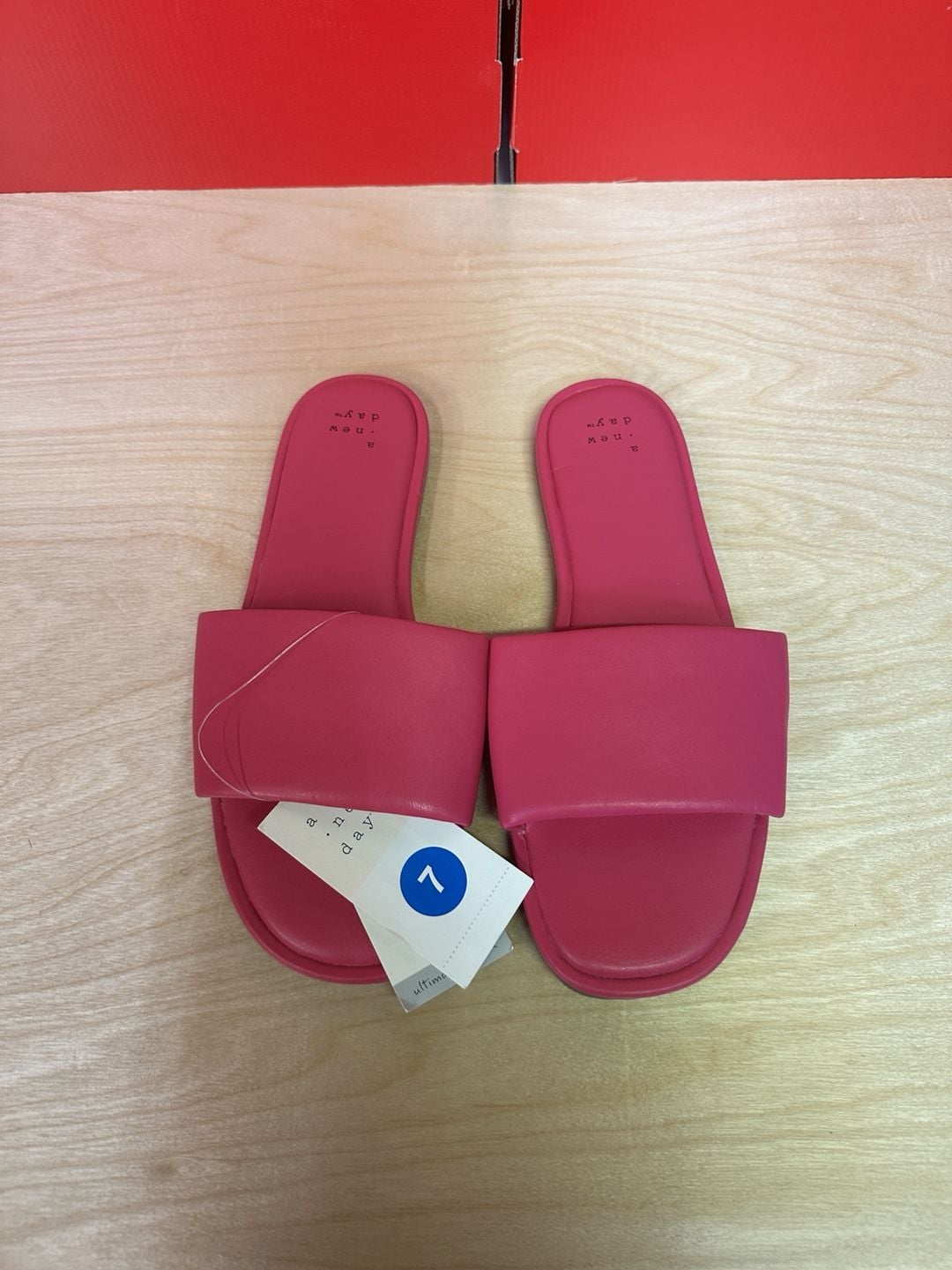 A New Day Slide Sandals Size 7 Pink 3