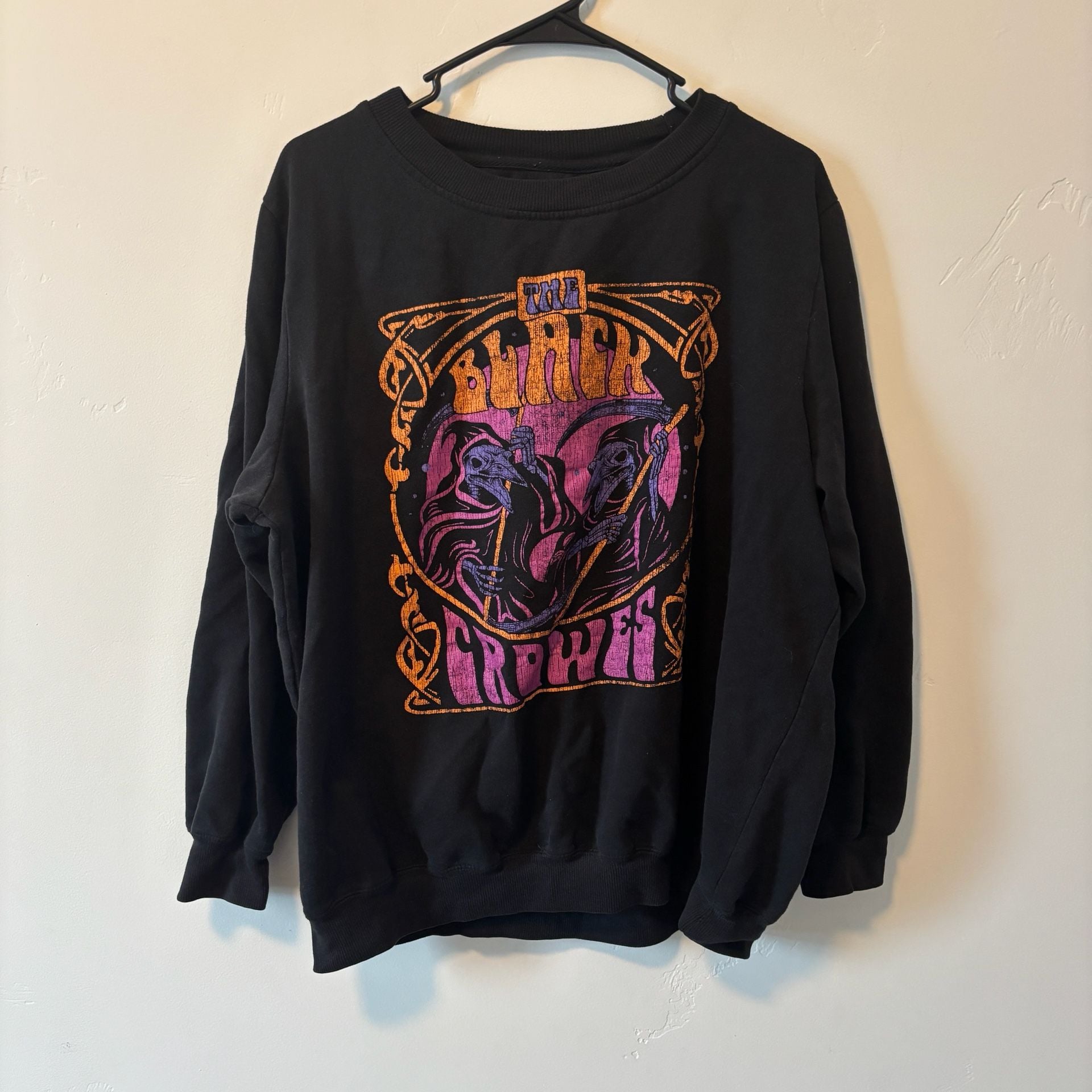 The Black Crowes Band Sweatshirt Black Graphic Print 2