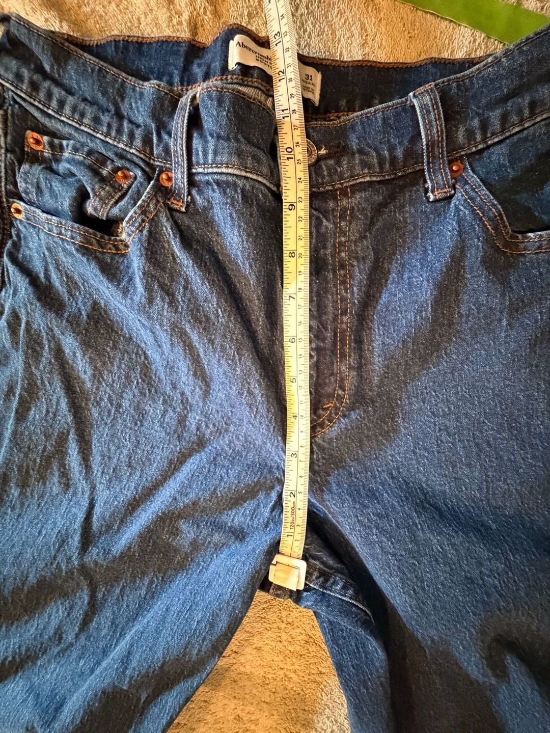 Abercrombie & Fitch High Rise Bootcut Jeans Size 31 Regular Blue 4
