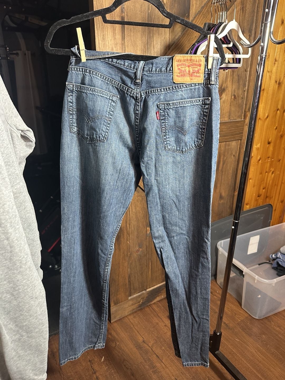 Levi's Straight Jeans W29 L32 Blue Denim 4