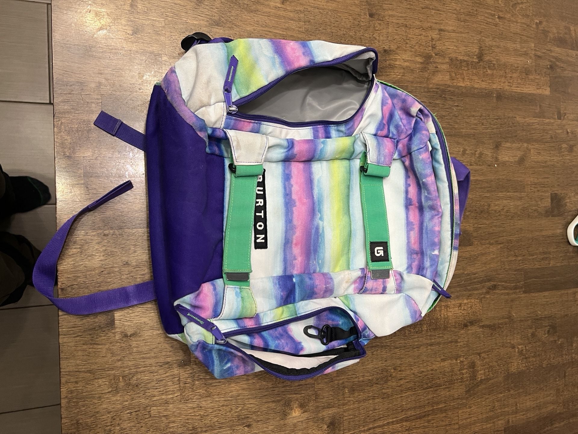 Burton Multicolored Striped Backpack 4