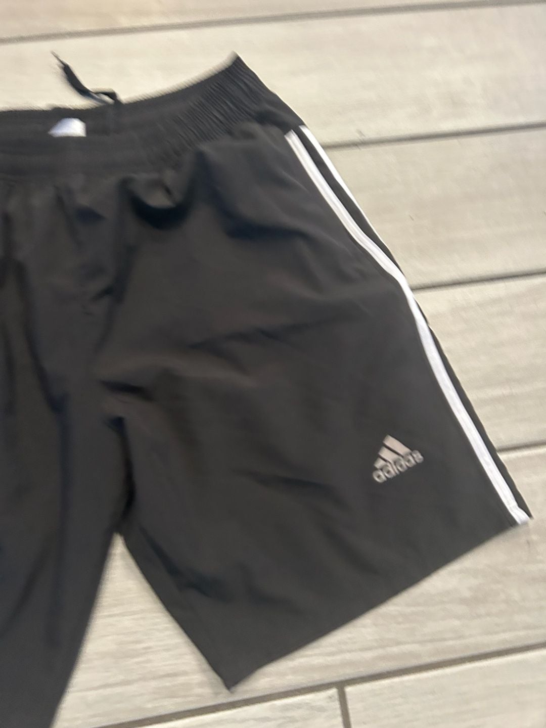 Adidas Athletic Shorts Size 2XL Black 3-Stripe 3