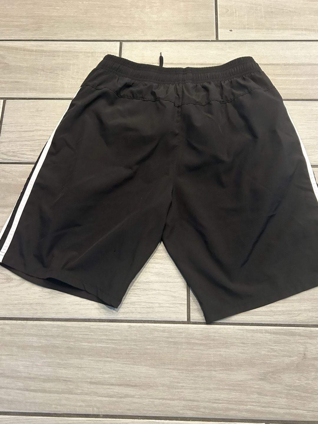 Adidas Athletic Shorts Size 2XL Black 3-Stripe 6