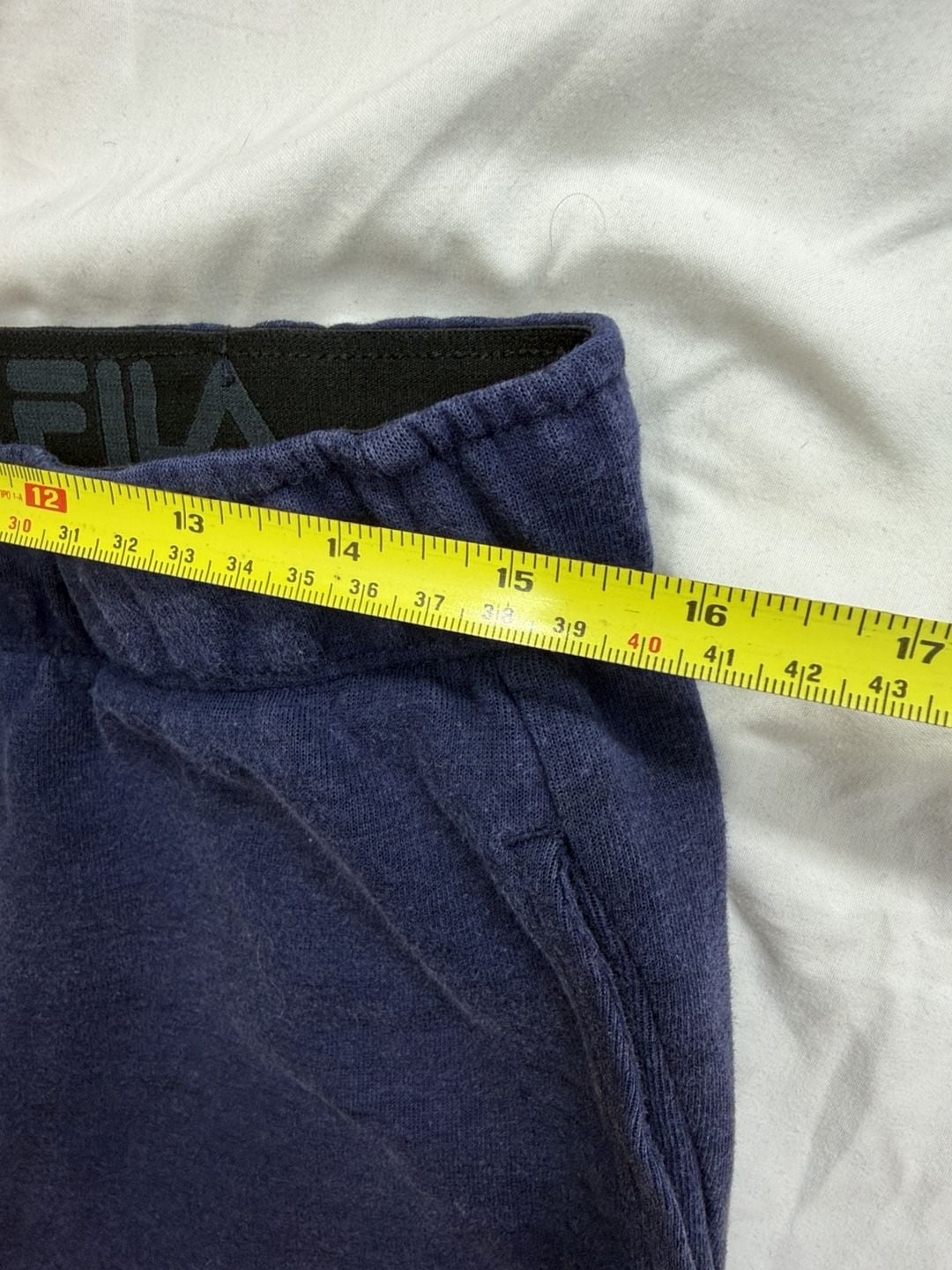 Fila Sweat Shorts Size M Navy Blue Drawstring 4