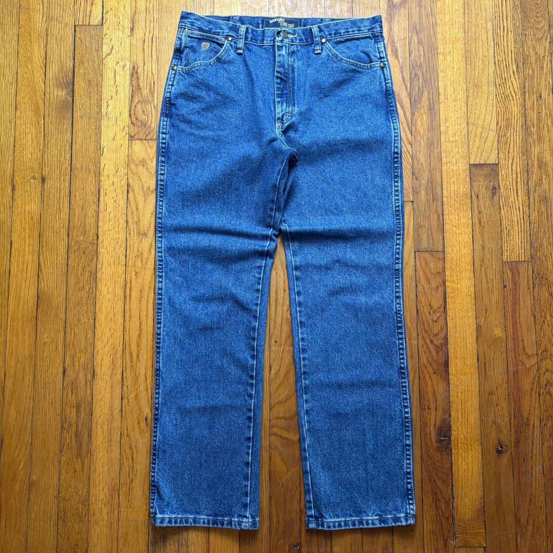 Wrangler George Strait Collection Jeans 34x30 Blue Cotton Straight Leg 2