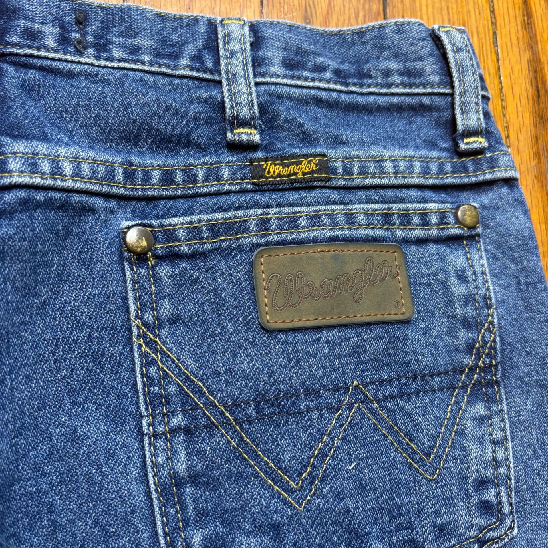 Wrangler George Strait Collection Jeans 34x30 Blue Cotton Straight Leg 7