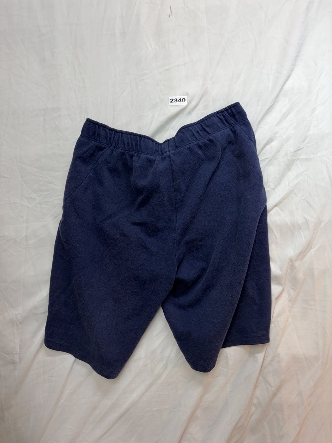 Fila Sweat Shorts Size M Navy Blue Drawstring 6