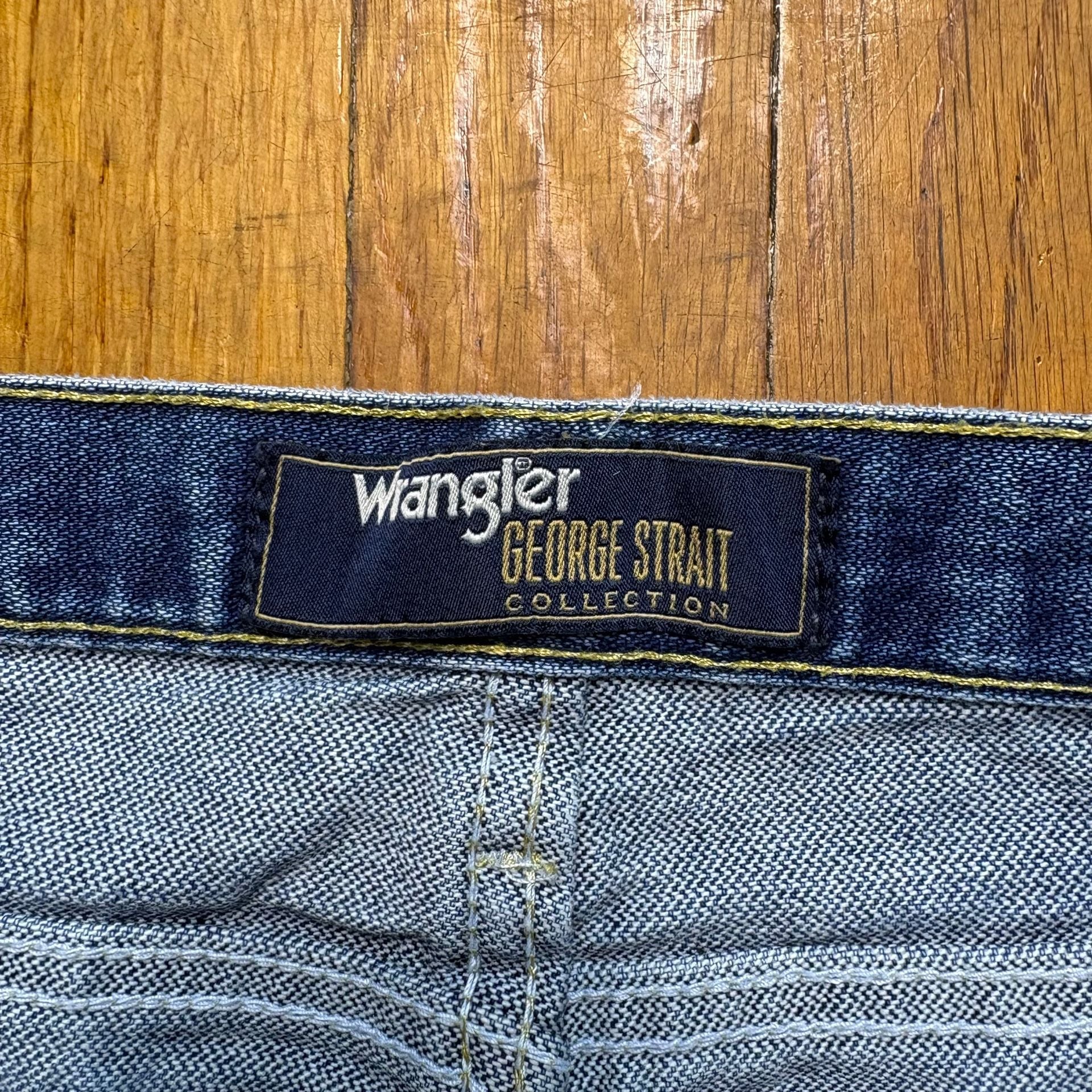 Wrangler George Strait Collection Jeans 34x30 Blue Cotton Straight Leg 3