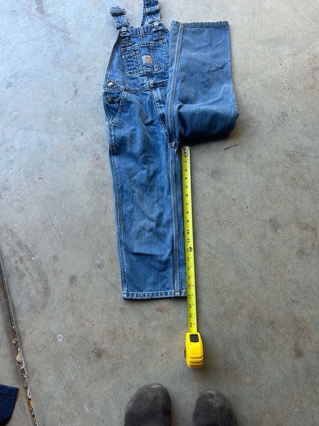 Carhartt Master Cloth Overalls Blue Denim Vintage 4