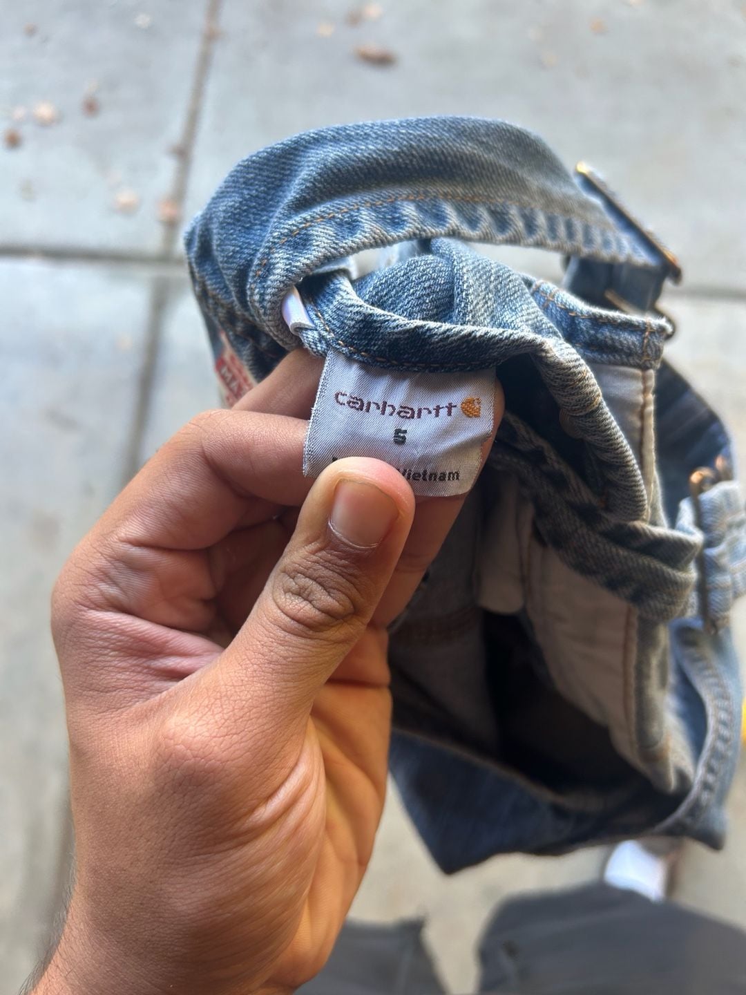 Carhartt Master Cloth Overalls Blue Denim Vintage 8