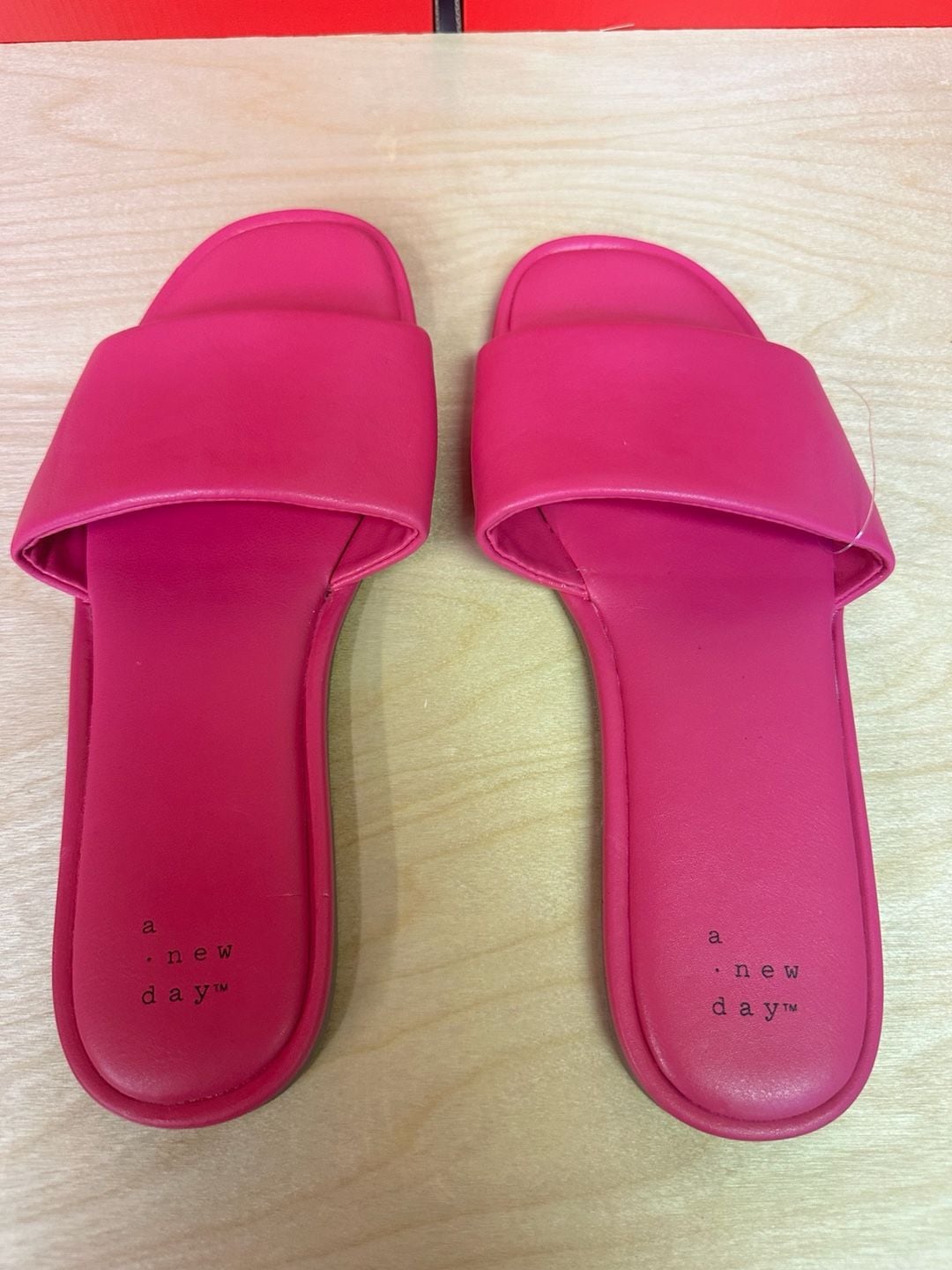 A New Day Slide Sandals Size 7 Pink 6