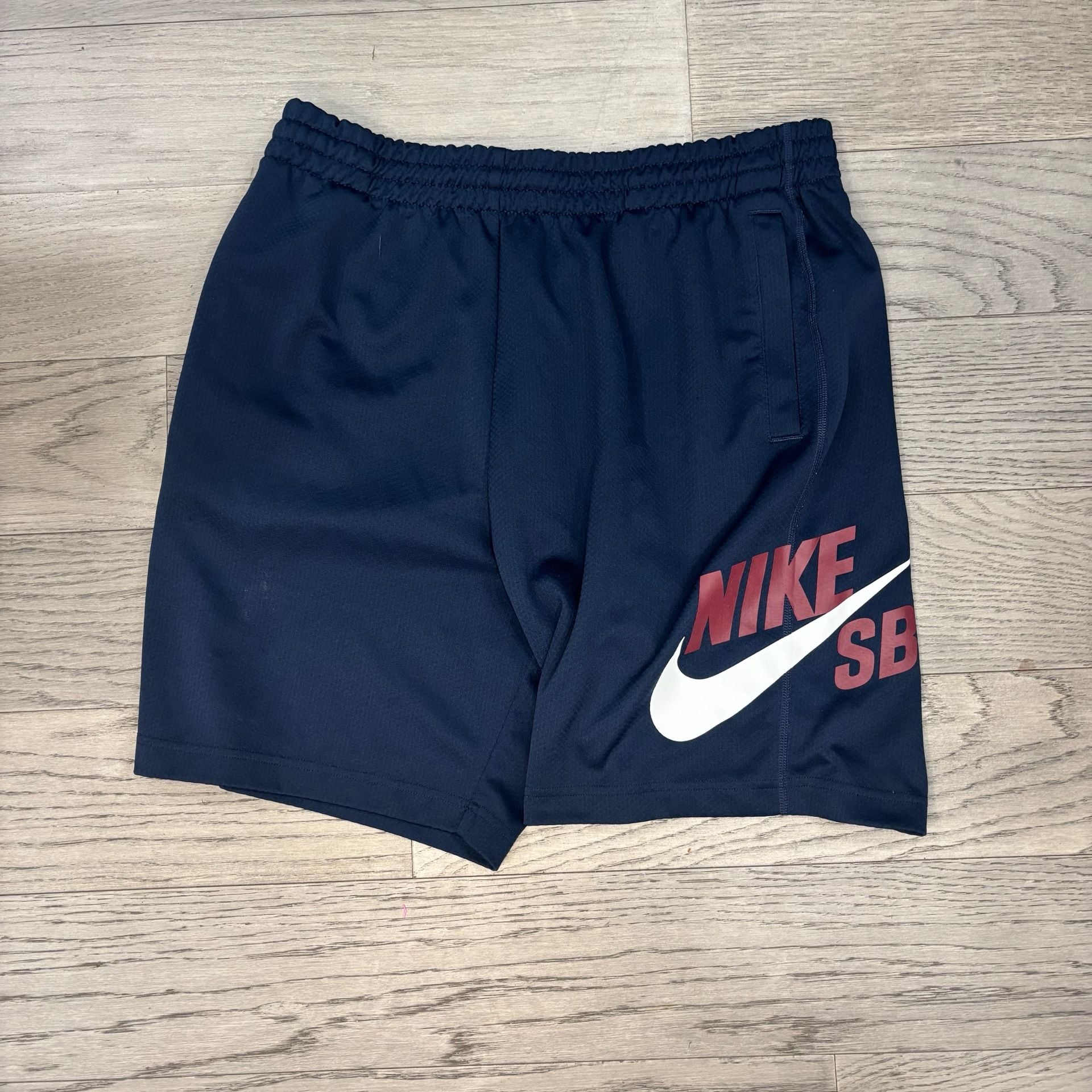Nike SB Logo Athletic Shorts Navy Blue 2
