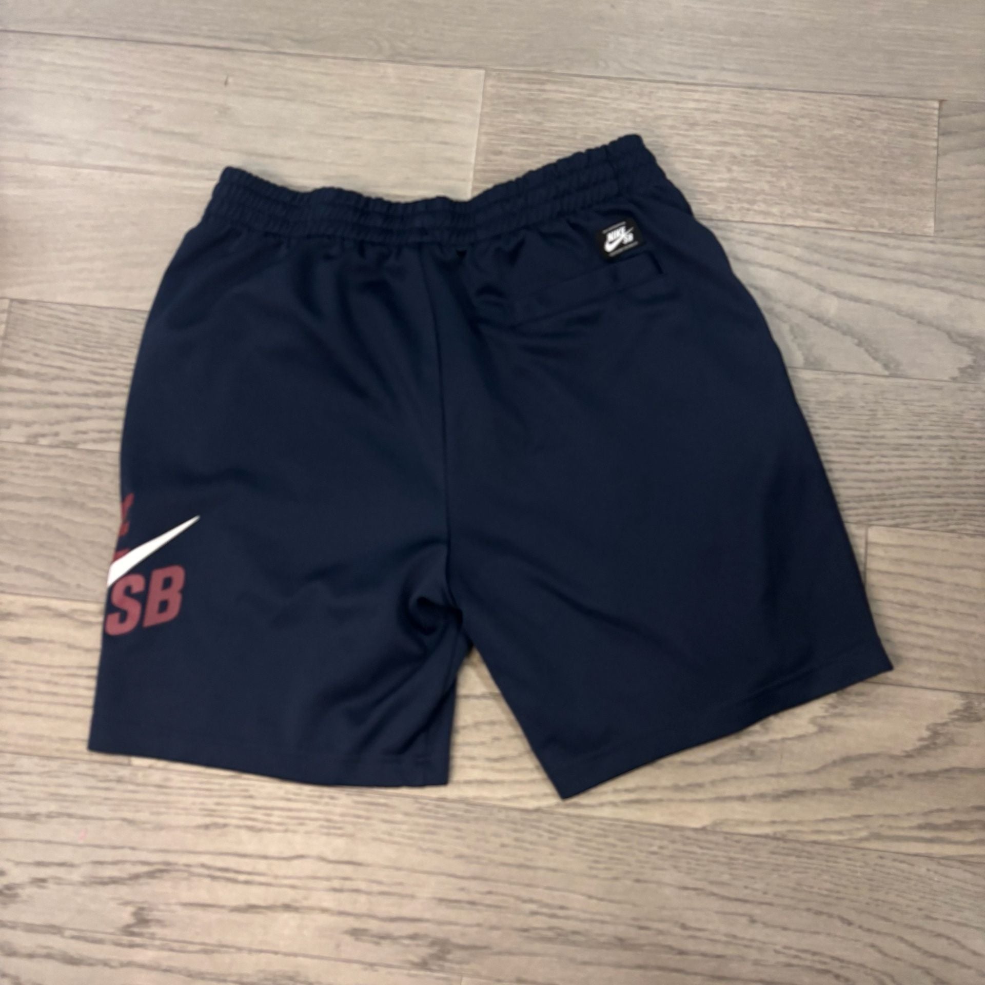 Nike SB Logo Athletic Shorts Navy Blue 3