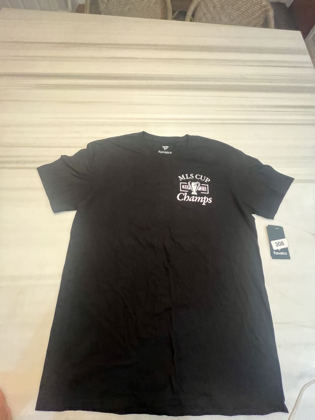 Fanatics Inter Miami Lionel Messi MLS Cup Champs T-Shirt Large Black 2
