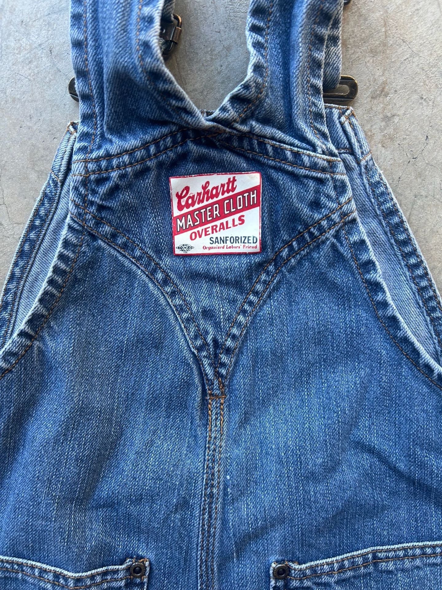 Carhartt Master Cloth Overalls Blue Denim Vintage 7