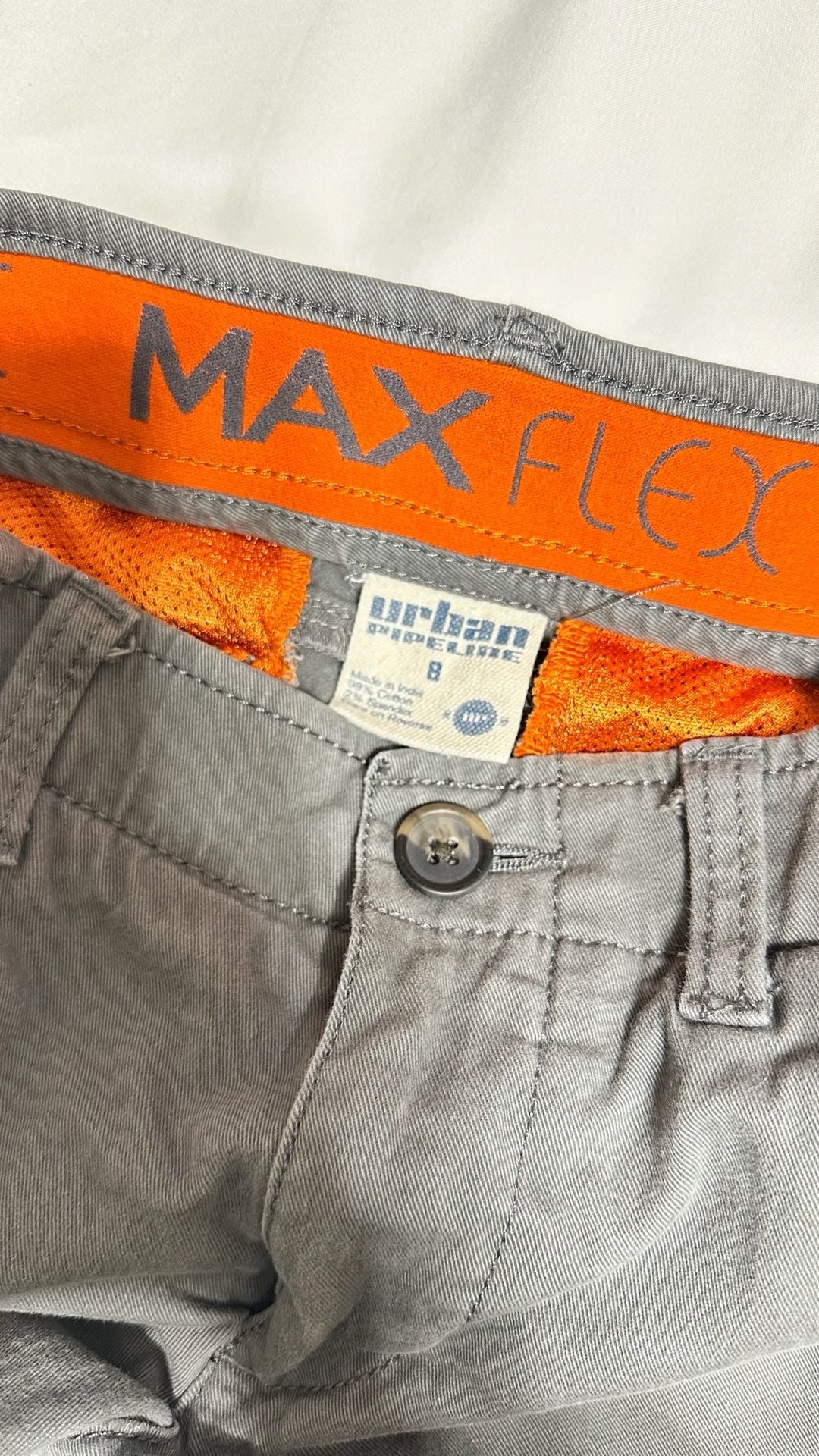 Urban Pipeline Max Flex Shorts Size 8 Gray Chino 4