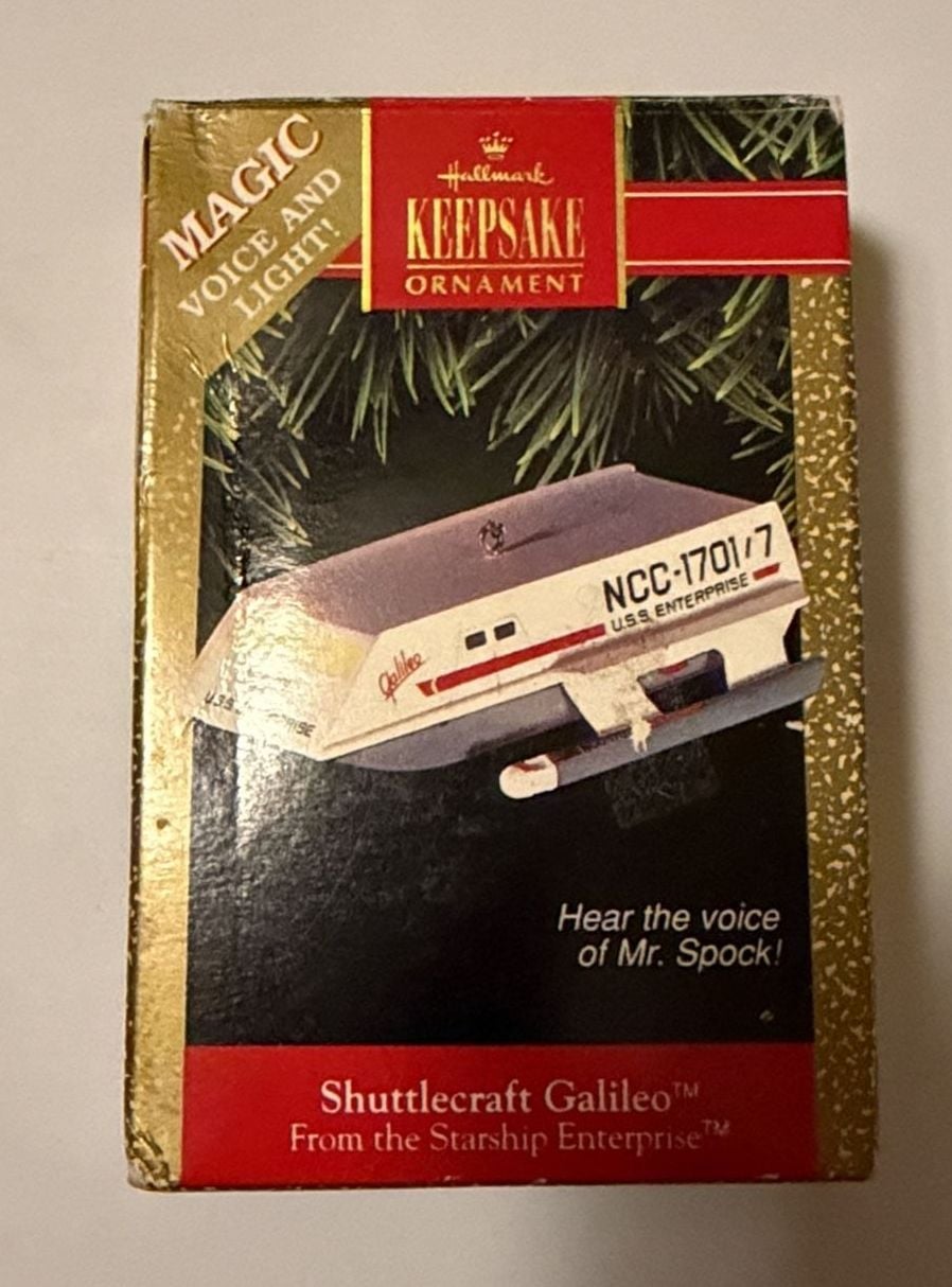 Hallmark Keepsake Ornament Star Trek Shuttlecraft Galileo 1992 1