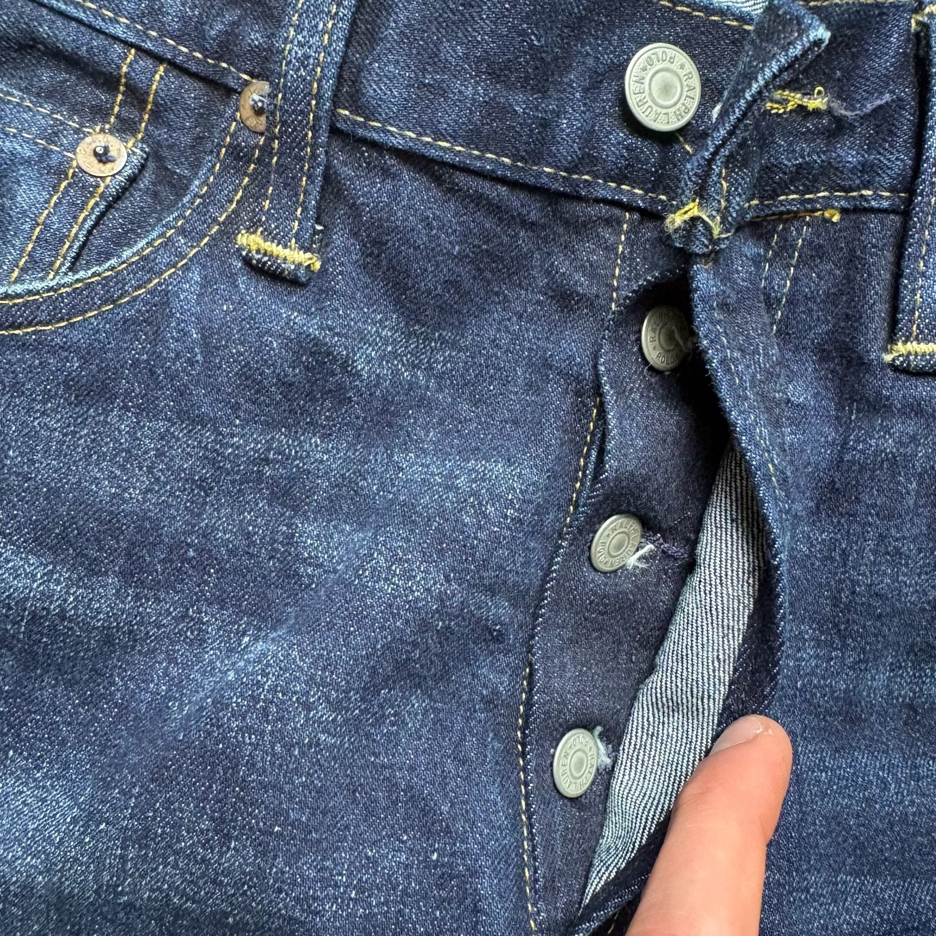 Polo Ralph Lauren The Varick Slim Straight Jeans 32x34 Blue Denim 4