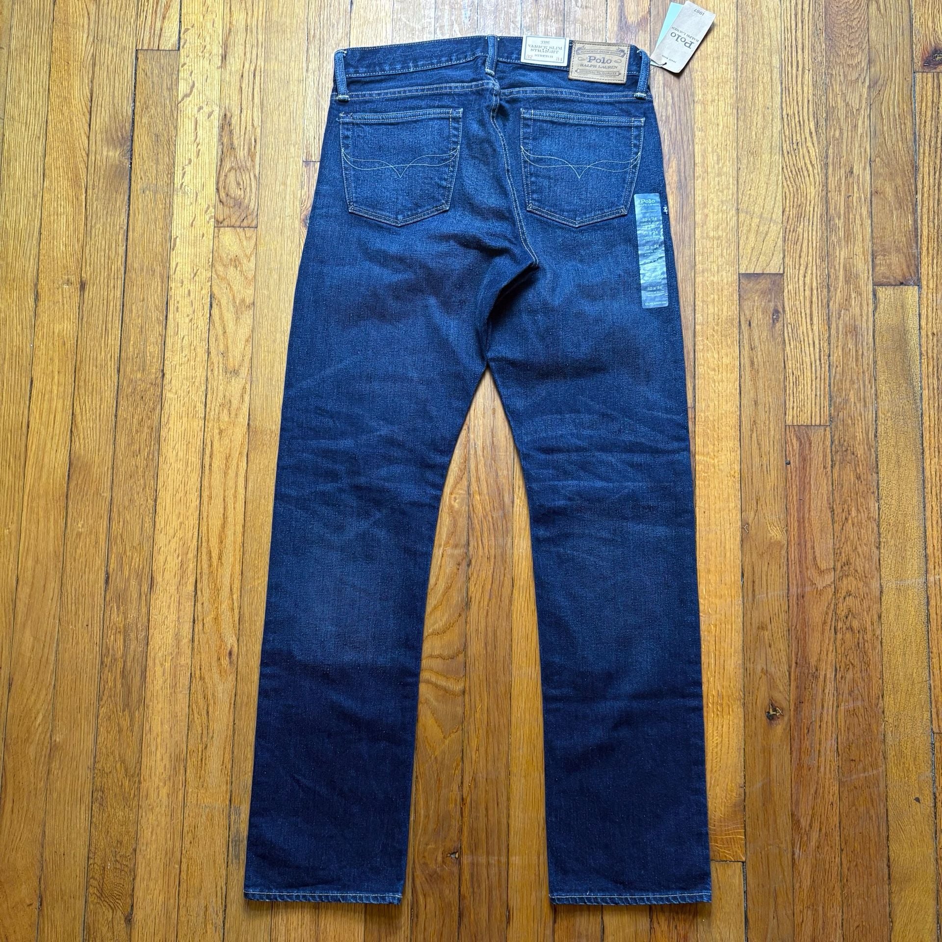Polo Ralph Lauren The Varick Slim Straight Jeans 32x34 Blue Denim 5