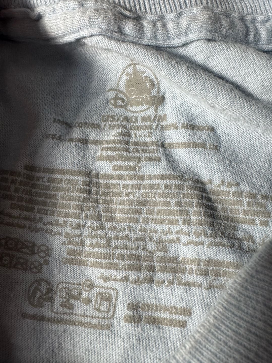 Disney Parks Fantasyland Castle T-Shirt Light Blue Graphic Tee 3