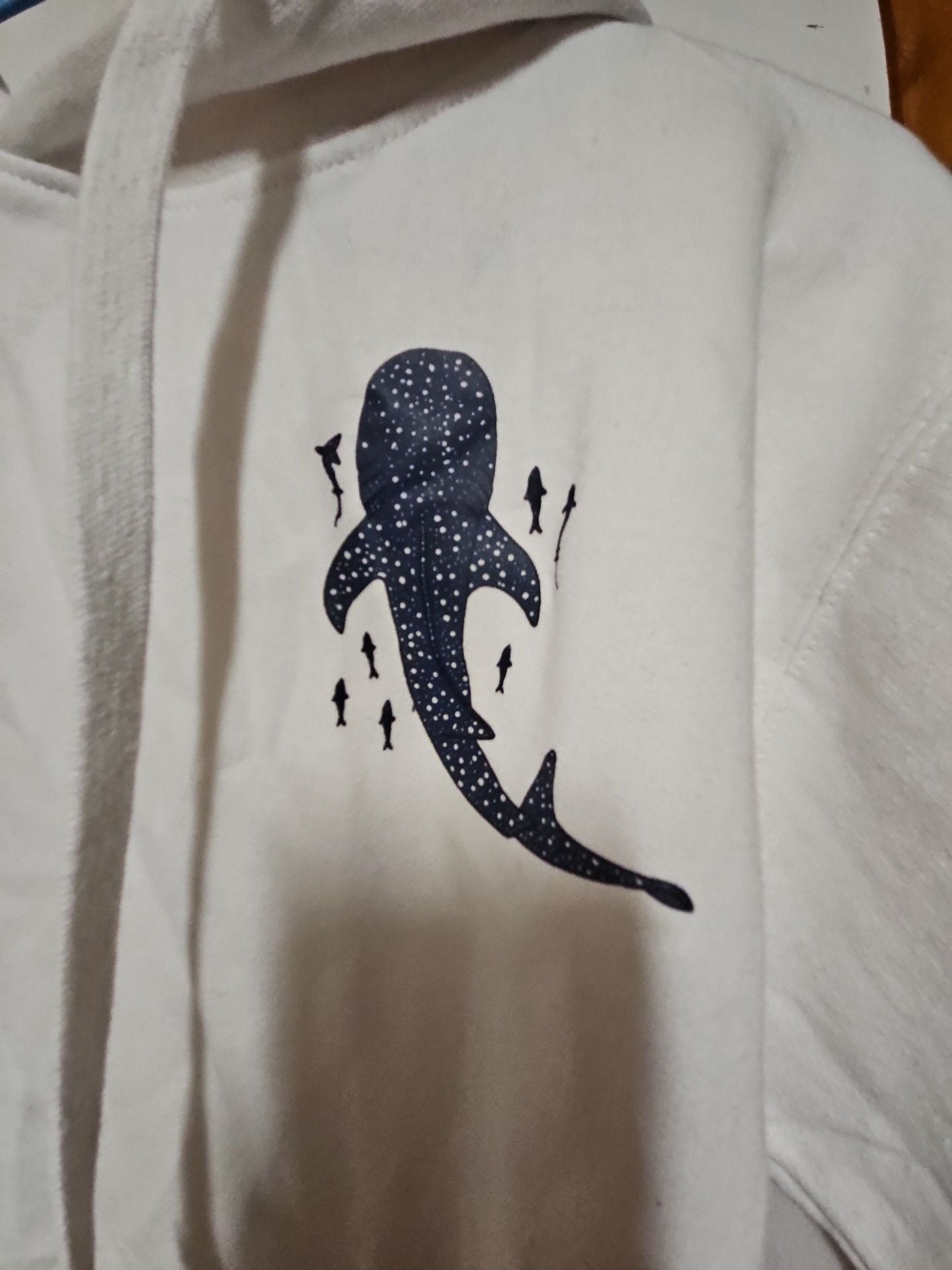 (578) Zuni Sportwear Isaiah 43:2 Shark Hoodie Size S 3