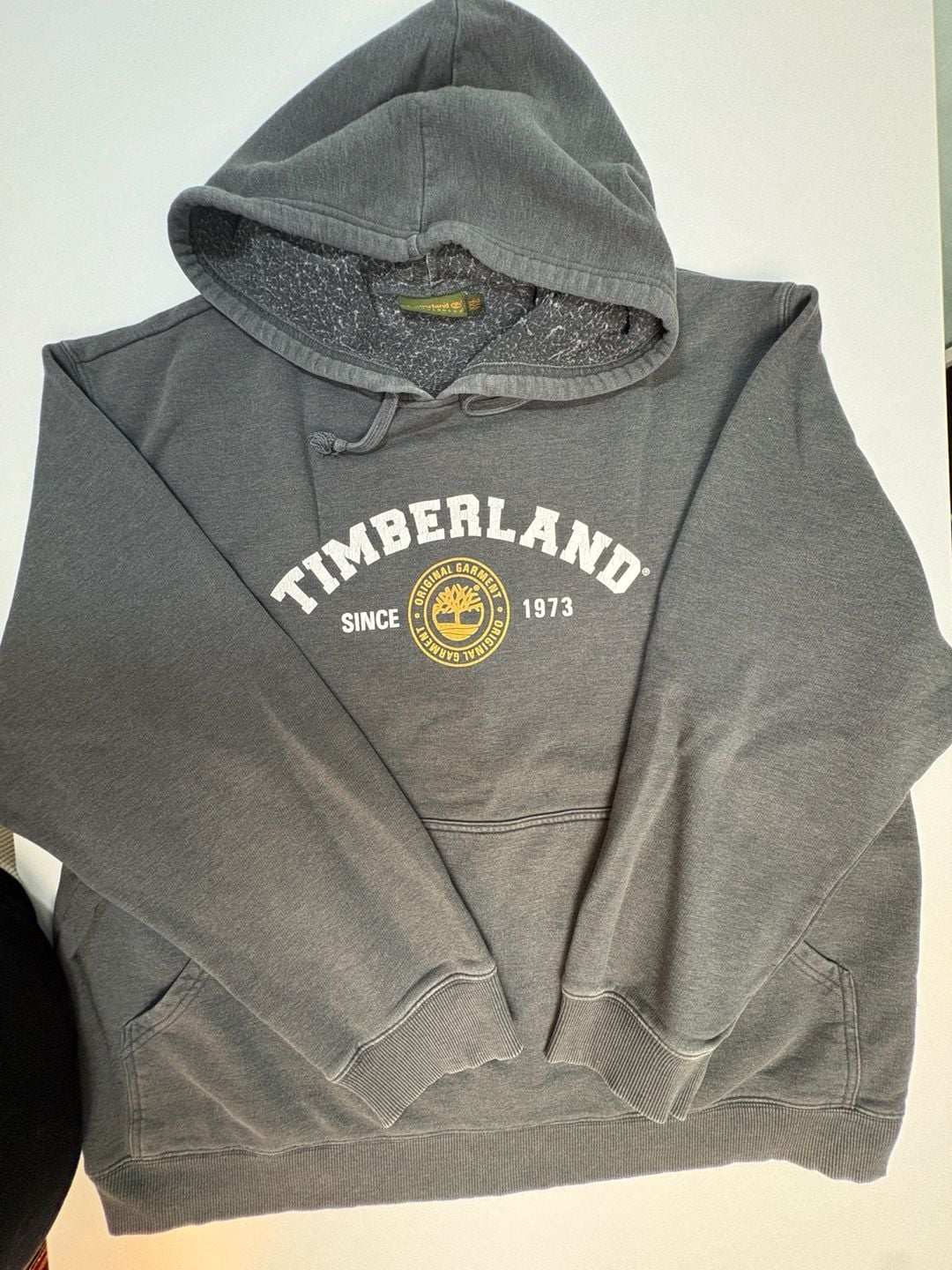 Timberland WeatherGear XL Gray Faded Pullover Hoodie Vintage Style Streetwear 2