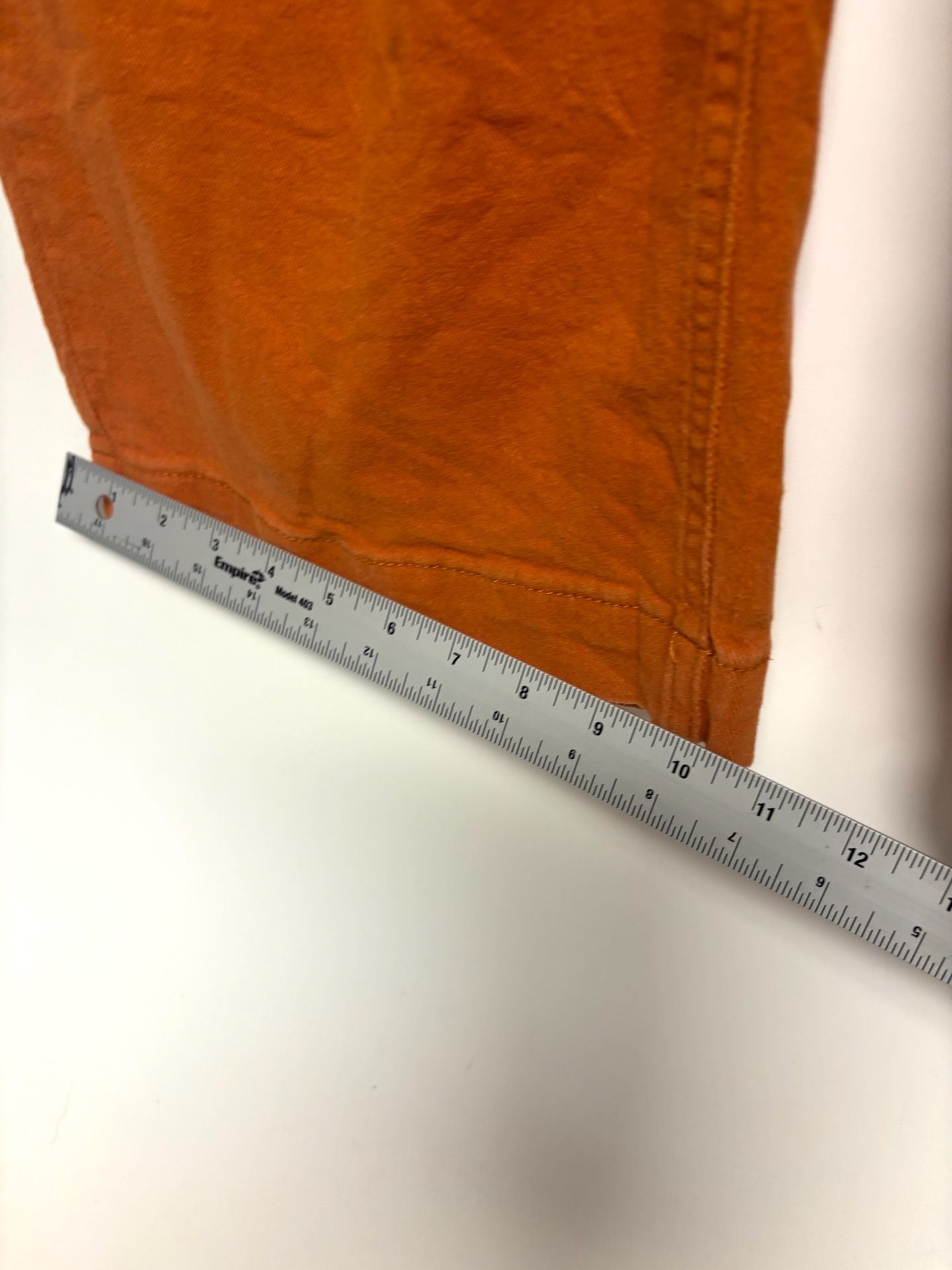 Womens Orange Pants Size S High Rise Drawstring Wide Leg 5