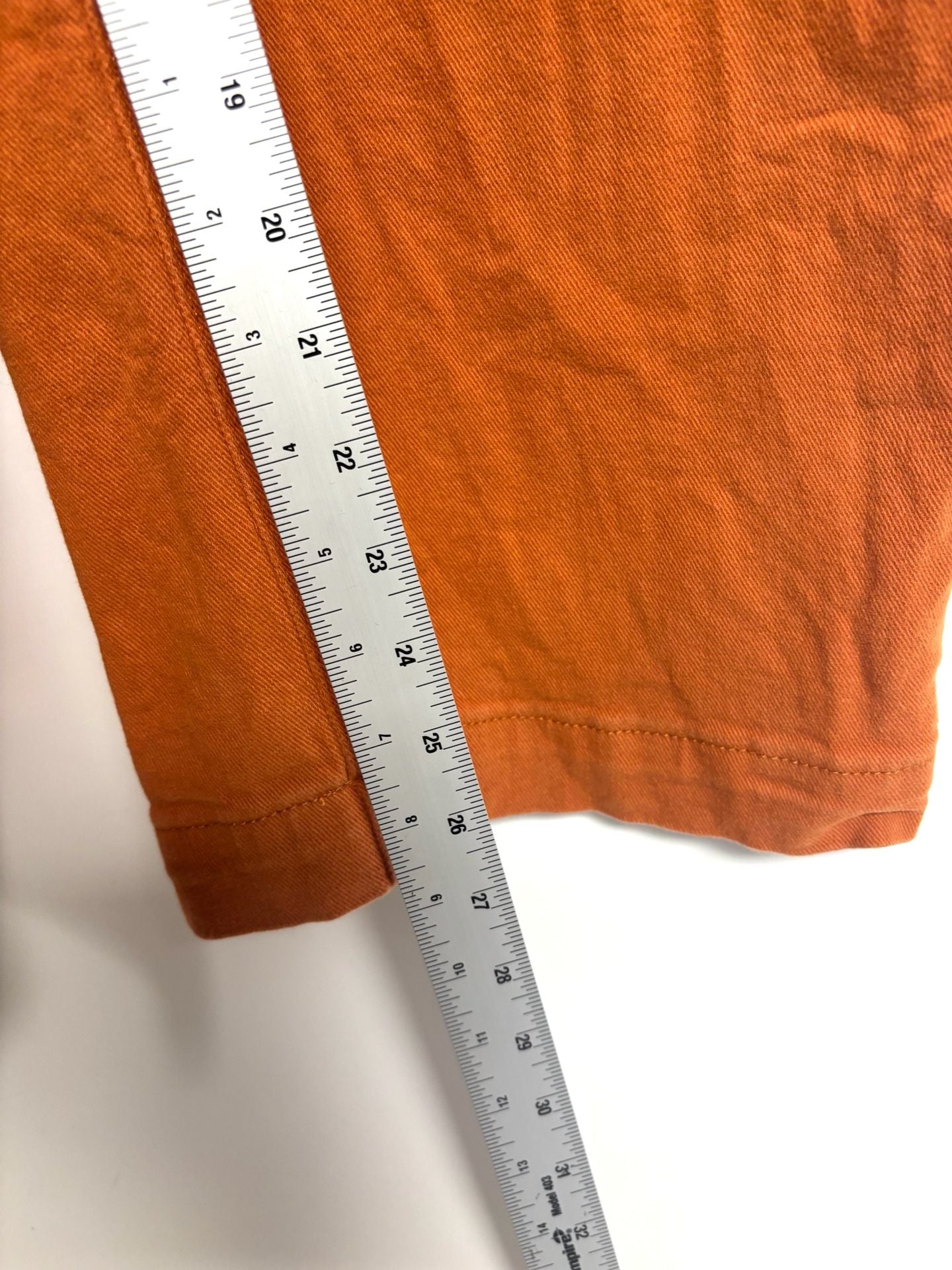 Womens Orange Pants Size S High Rise Drawstring Wide Leg 6