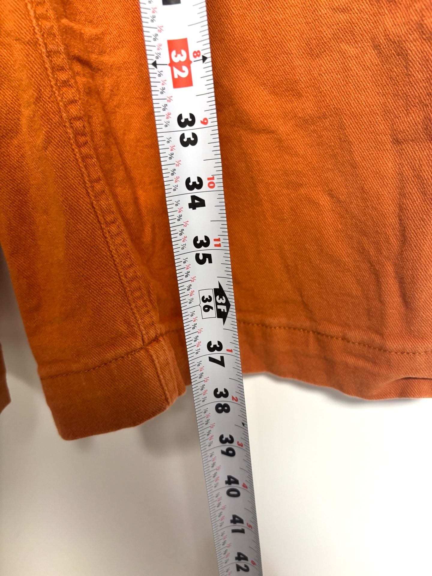 Womens Orange Pants Size S High Rise Drawstring Wide Leg 7