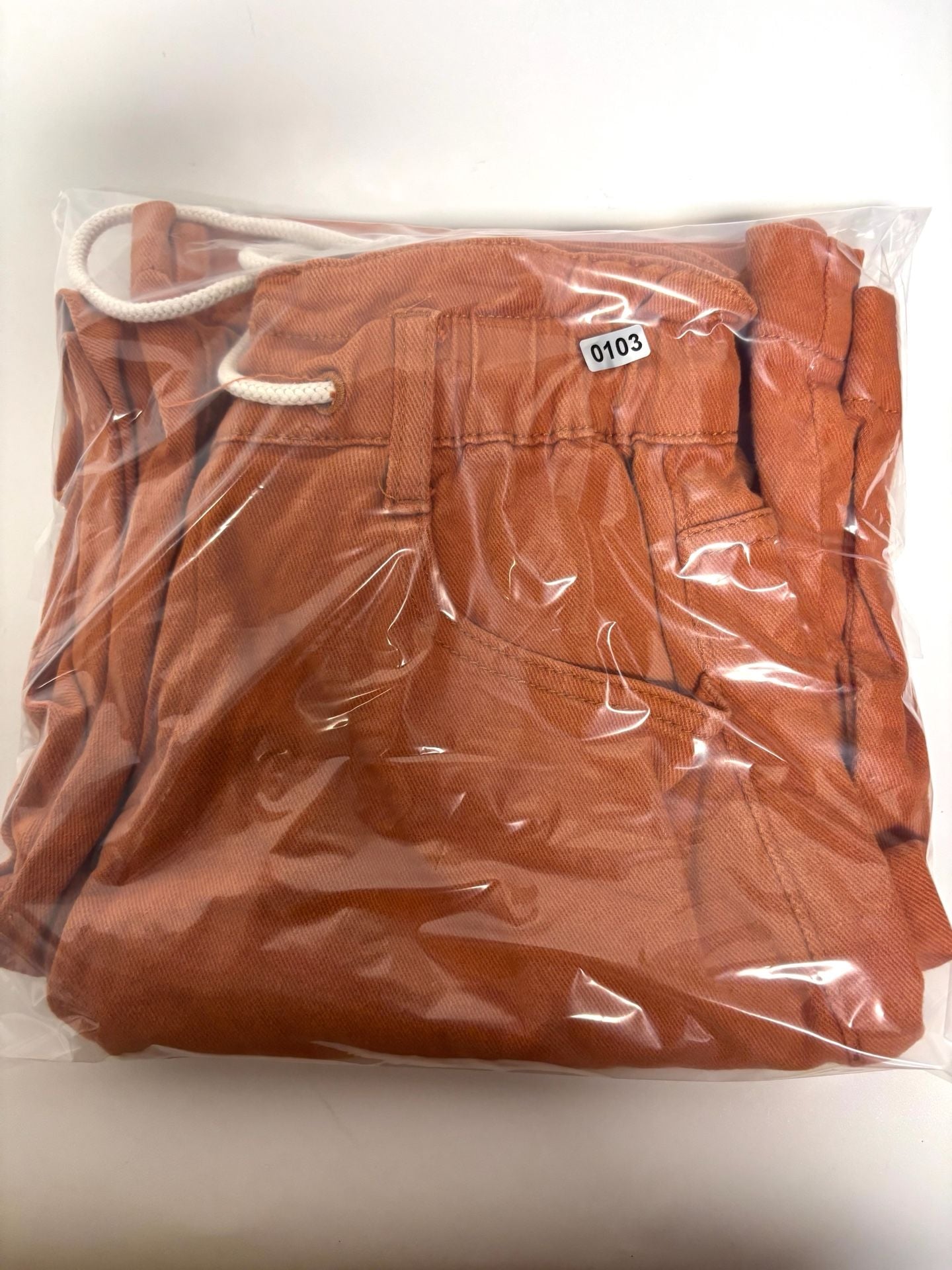 Womens Orange Pants Size S High Rise Drawstring Wide Leg 9