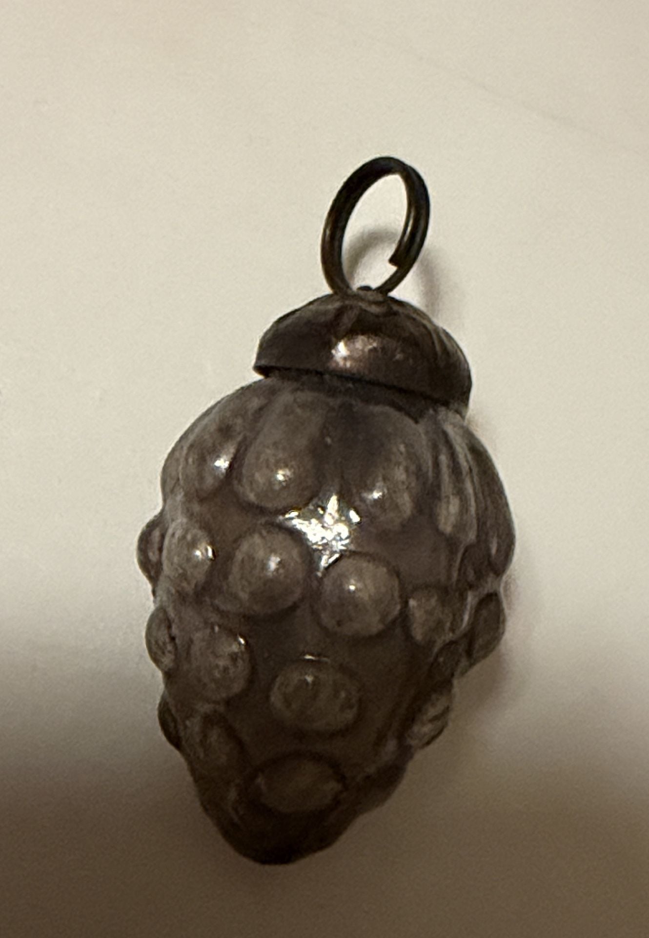 Vintage Mercury Glass Christmas Ornaments Lot of 12 Miniature Fruit 3