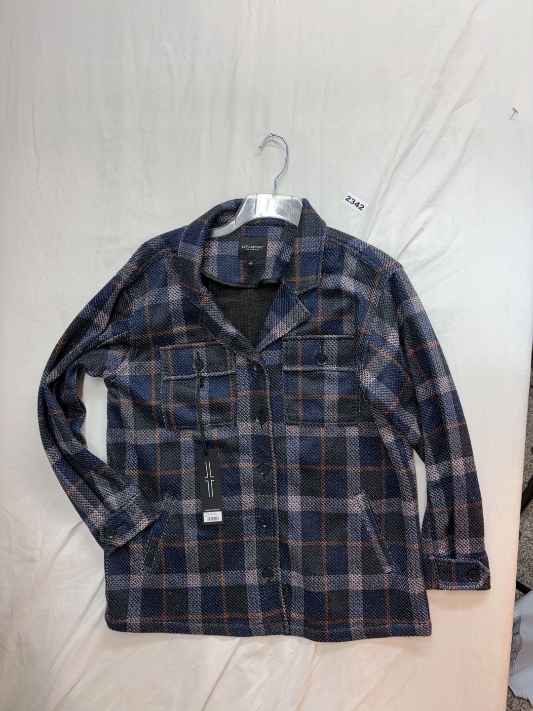 Liverpool Los Angeles Plaid Shirt Jacket Size M 2