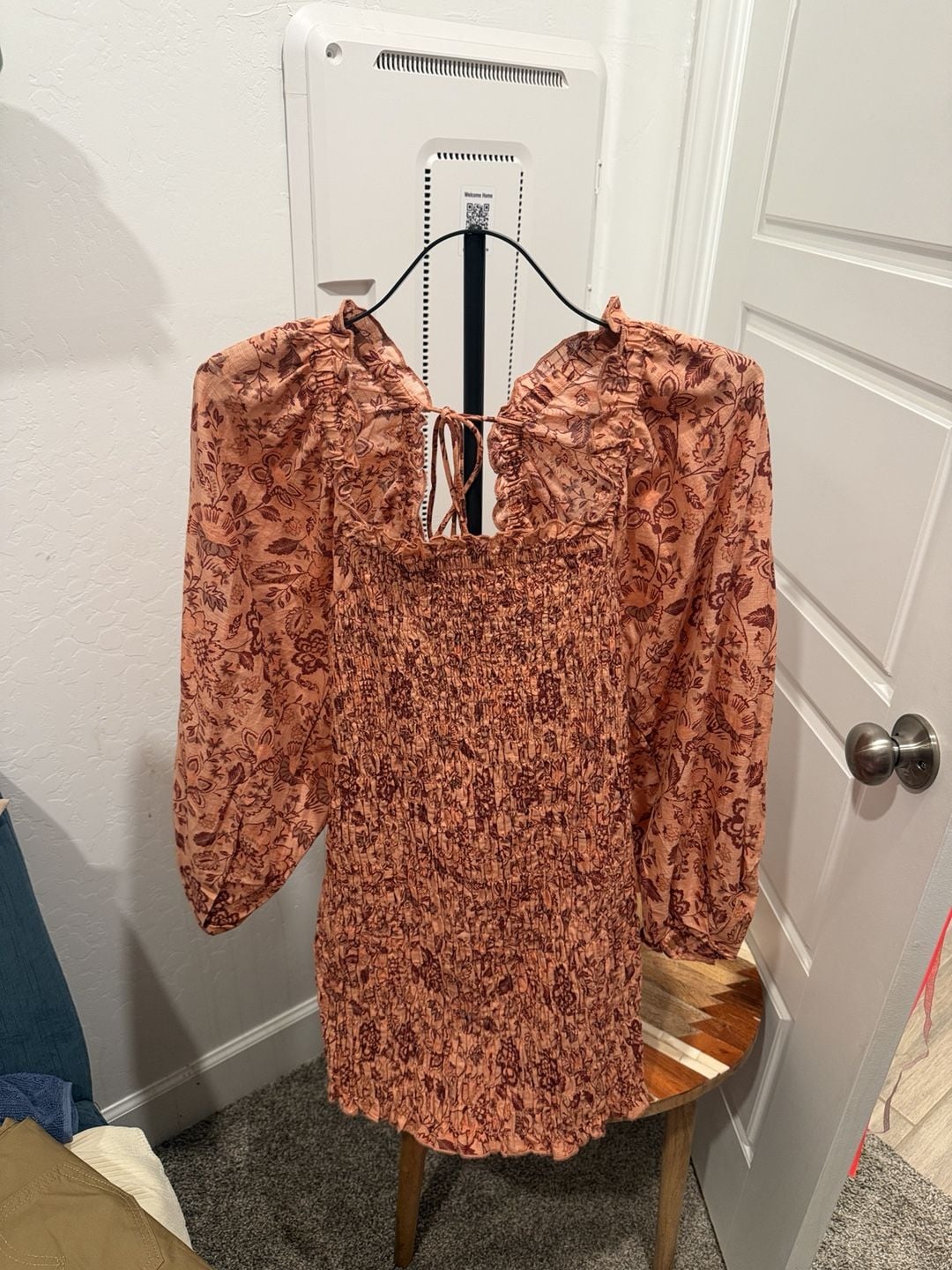NWT Free People Smock It To Me Mini Dress Ruffle Smocked Bodycon ..., 2