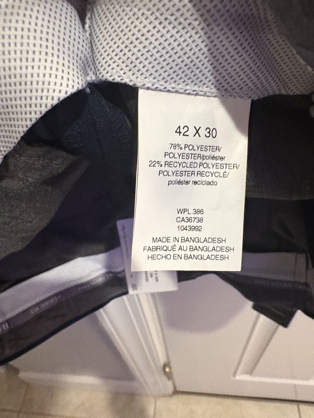 Haggar Premium Comfort Dress Pant 42x30 Blue Classic Fit 6