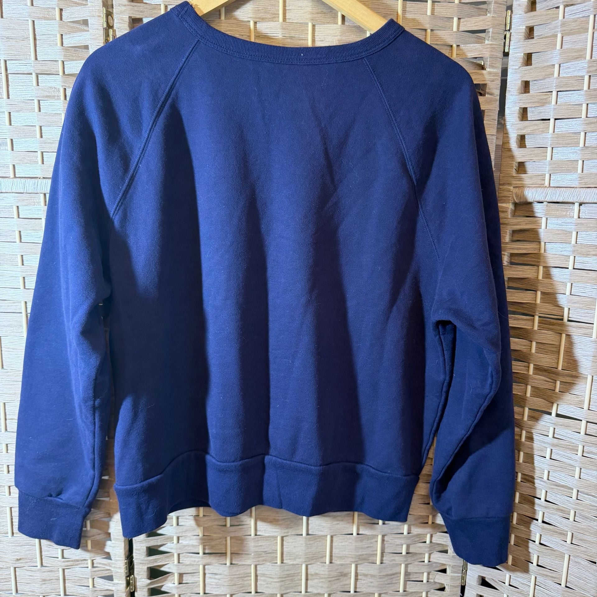 Gap Athl Dept 1969 Crewneck Sweatshirt Size L Blue Cotton Blend 5