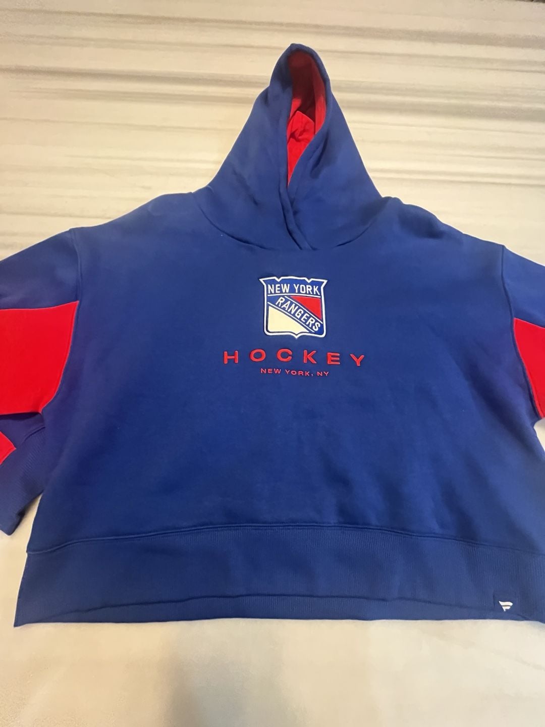 Fanatics New York Rangers Hoodie Womens M Blue Red Hockey Sweatshirt 2