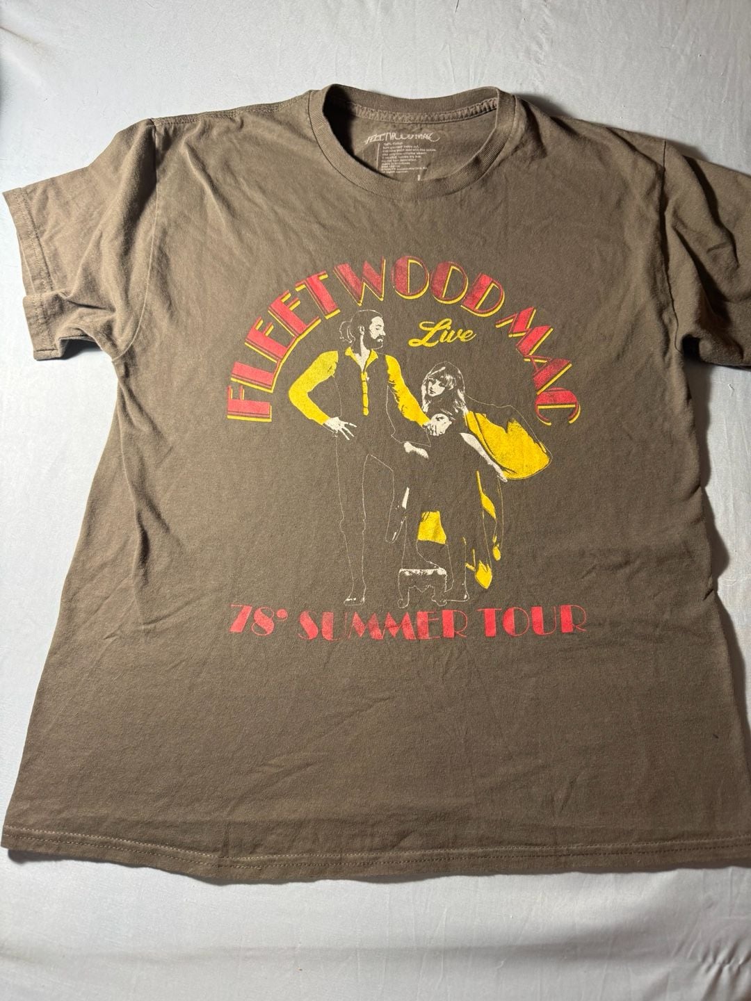 Fleetwood Mac Live 78 Summer Tour T-Shirt Size L Gray 2