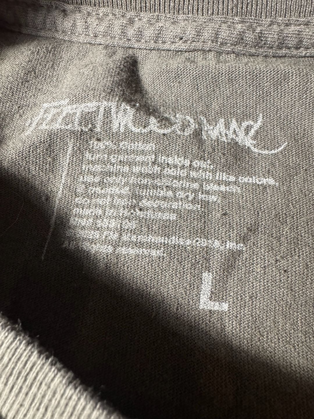 Fleetwood Mac Live 78 Summer Tour T-Shirt Size L Gray 3